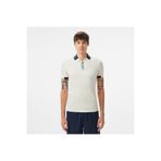 Lacoste Erkek Regular Fit Yarım Fermuarlı Baskılı Beyaz Polo