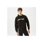 Lacoste Erkek Relaxed Fit Kapüşonlu Baskılı Siyah Sweatshirt