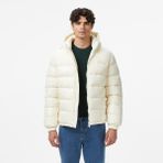 Lacoste Erkek Relaxed Fit Kapüşonlu Beyaz Mont - 70V-Beyaz - 50
