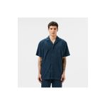Lacoste Erkek Relaxed Fit Kısa Kollu Koyu Mavi Gömlek
