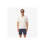 Lacoste Erkek Relaxed Fit Kısa Kollu Krem Gömlek