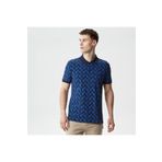 Lacoste Erkek Slim Fit Desenli Lacivert Polo