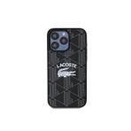 Lacoste İphone 15 Pro Max Kılıf Lisanslı Magsafe Özellikli Mono Vintage Logo Kapak Siyah