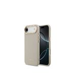 Lacoste iPhone 17 Air Champs Elysees PU Deri Tasarımlı Magsafe Gri Uyumlu Telefon Kılıfı