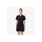 Lacoste Kadın Classic Fit Kısa Kollu Polo Yaka Siyah Elbise