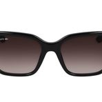 Lacoste Kadın L6022s Dikdörtgen Güneş Gözlüğü, Siyah, 54/18/140