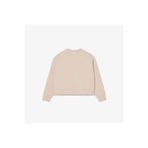 Lacoste Kadın Oversize Fit Bisiklet Yaka Bej Sweatshirt
