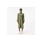 Lacoste Kadın Oversize Fit Kapüşonlu Haki Trençkot