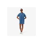 Lacoste Kadın Oversize Fit Kısa Kollu Polo Yaka Denim Mavi Elbise
