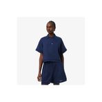 Lacoste Kadın Oversize Fit Truvakar Kollu Lacivert Polo