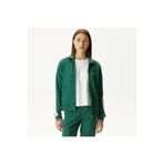 Lacoste Kadın Regular Fit Fermuarlı Yeşil Sweatshirt