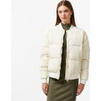 Lacoste Kadın Relaxed Fit Dik Yaka Krem Mont - XFJ-Krem - 34