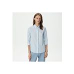 Lacoste Kadın Relaxed Fit Mavi Gömlek