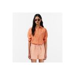 Lacoste Kadın Relaxed Fit Turuncu Gömlek