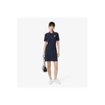 Lacoste Kadın Slim Fit Kısa Kollu Polo Yaka Renk Bloklu Lacivert Elbise