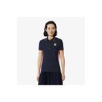 Lacoste Kadın Slim Fit Renk Bloklu Lacivert Polo
