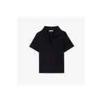 Lacoste Kadın Truvakar Kollu Siyah Gömlek