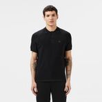 Lacoste Kısa Kollu Polo Yaka Regular Fit Erkek Triko Örme T-shirt Siyah