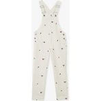Lacoste Kız Çocuk Desenli Beyaz Salopet - 70V-Beyaz - 8 Yaş