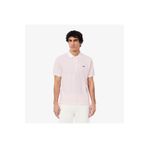 Lacoste L.12.12 Classic Fit Çizgili Pembe Polo Erkek T-shirt