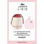 Lacoste L.12.12 Rose EDP 100 ml Parfüm & Makyaj Çantası Kadın Set