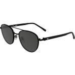 Lacoste L 271S 002 54 Unisex Oval Siyah Metal Güneş Gözlüğü