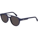 Lacoste L 6008S 424 53 Erkek Oval Lacivert Kemik Güneş Gözlüğü - Mavi