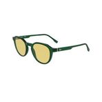 Lacoste L 6052S 301 51 Unisex Oval Şeffaf Yeşil Kemik Güneş Gözlüğü