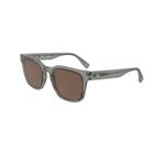 Lacoste L 6065S 035 54 Unisex Kare Şeffaf Gri Kemik Güneş Gözlüğü