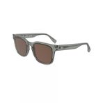 Lacoste L 6065S 038 54 Unisex Kare Şeffaf Gri Kemik Güneş Gözlüğü