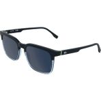 Lacoste L 6074S 410 56 Unisex Dikdörtgen Mavi Şeffaf Mavi Çok Renkli Kemik Güneş Gözlüğü