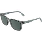 Lacoste L 6077S 035 55 Unisex Dikdörtgen Şeffaf Gri Kemik Güneş Gözlüğü