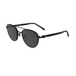 Lacoste L271SN 002 54 Unisex Oval Siyah Metal Güneş Gözlüğü
