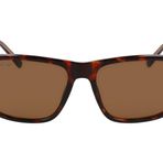Lacoste L6025S Dikdörtgen Havana Kahverengi 56/17/145 Erkek Güneş Gözlüğü