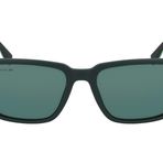 Lacoste L6032s Dikdörtgen Mat Yeşil 54/18/145 Erkek Güneş Gözlüğü