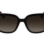 Lacoste L6044S 001 Siyah Kahverengi Kadın Güneş Gözlüğü