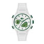 Lacoste Lac2011364 Beyaz Silikon Kordon Analog/Dijital Erkek Kol Saati