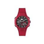 Lacoste Lac2011368 Kırmızı Silikon Kordon Analog/Dijital Erkek Kol Saati