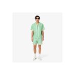 Lacoste Lightweight Monogram Print Erkek Yeşil Şort