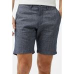 Lacoste Men's Slim Fit Bermuda Shorts Erkek Dar Kesim Keten Bermuda Şort Lacivert