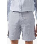 Lacoste Men's Slim Fit Linen Bermuda Shorts Grey Erkek Dar Kesim Keten Şort Gri