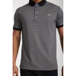 Lacoste Polo Siyah Çizgili Regular Fit