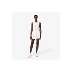 Lacoste SPORT Kadın Slim Fit Kolsuz Polo Yaka Beyaz Elbise