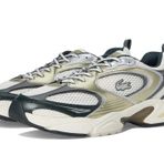 Lacoste Storm 96 2k Erkek Spor Ayakkabı, Kapalı Wht/Dk Grn, 39.5 EU