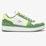 Lacoste T-Clip Hakiki Deri Erkek Sneaker Günlük Spor Ayakkabı Yeşil-Beyaz