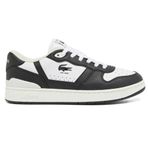 Lacoste T-Clip Set Leather Mens Sneaker Hakiki Deri Erkek Günlük Spor Ayakkabı Beyaz Siyah