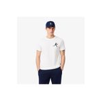 Lacoste Tennis X Novak Djokovic Erkek Regular Fit Bisiklet Yaka Baskılı Beyaz T-shirt & Şapka Seti