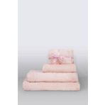 Lacy %100 Pamuk Banyo Havlusu Pudra 90x150