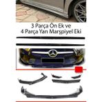 Lada Niva 4 Parça Yan Marşpiyel Eki + 3 Parça Flaplı Piano Black Lip Ön Ek