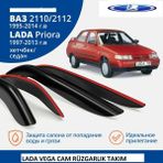 Lada Priora Vega 2110 2112 Sedan ve Hb Uyumlu Cam Rüzgarlık Takım Tuning Orj